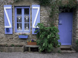 Typical House, Ile De Groix, Brittany, France Photographic Print by Guy Thouvenin