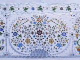 Detail of the Finely Painted Walls in One of the Bedroom Suites, Udaipur, India Fotografie-Druck von John Henry Claude Wilson