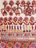 Traditional Rabari Tribal Embroidered Fabrics, Kutch, Gujarat State, India Photographie par John Henry Claude Wilson