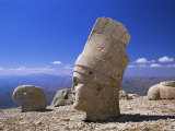Head of Antiochos I Kommagenes, Dating from 69 to 34 Bc, West Terrace, Unesco World Heritage Site Photographic Print by Adam Woolfitt