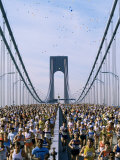 Runners, Marathon, New York, New York State, USA Fotografie-Druck von Adam Woolfitt