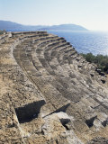 The 6th Century Greek Style Theatre of Psellus, Kas (Antiphellus), Anatolia, Turkey Photographic Print by Adam Woolfitt