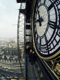 Close-Up of the Clock Face of Big Ben, Houses of Parliament, Westminster, London, England Fotografie-Druck von Adam Woolfitt