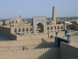 Overview of City from Walls, Khiva, Uzbekistan, Central Asia Photographie par Occidor Ltd 