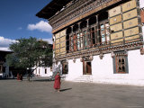 Centre of Taschichhodzong, Seat of Government and Main Monastery, Bhutan Photographic Print by Occidor Ltd 