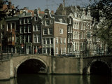 Junction of Reguliersgracht and Keizersgracht Canals, Amsterdam, Holland Fotografie-Druck von Adam Woolfitt