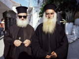 Orthodox Priests, Parga, Greece Photographic Print by Loraine Wilson