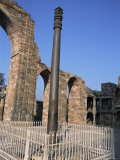 The Qutab Minar (Qutb Minar), Unesco World Heritage Site, Lado Sarai, Delhi, India Photographic Print by John Henry Claude Wilson