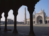 The Jama Masjid (Friday Mosque), Old Delhi, Delhi, India Photographic Print by John Henry Claude Wilson