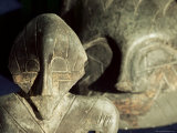 Close-Up of Carvings, Vinca Culture, Belgrade Museum, Serbia Photographic Print by Adam Woolfitt