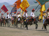 Opening Parade, Yushu Horse Festival, Qinghai Province, China Photographic Print by Occidor Ltd
