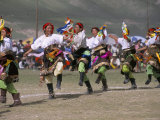 Tibetan Dance, Yushu Horse Festival, Qinghai Province, China Photographic Print by Occidor Ltd 