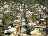 Street and Houses, Puerto Montt, Chile, South America Photographic Print by Nick Wood