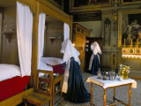 Tableau Shows Work of the Nursing Sisters, Hotel Dieu, Beaune, Burgundy, France Photographic Print by Adam Woolfitt