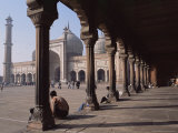 The Jama Masjid (Friday Mosque), Old Delhi, Delhi, India Photographic Print by John Henry Claude Wilson