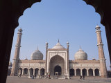 The Jama Masjid (Friday Mosque), Old Delhi, Delhi, India Photographic Print by John Henry Claude Wilson