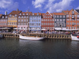 Nyhavn, or New Harbour, Busy Restaurant Area, Copenhagen, Denmark, Scandinavia Photographic Print by R H Productions 