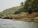 Sand for Building Recovered from the Bottom of the Tiracol River, Goa, India Photographic Print by R H Productions 