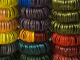 Colourful Bangles for Sale, Maheshwar, Madhya Pradesh State, India Photographic Print by R H Productions 
