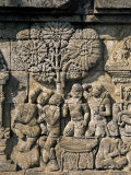Detail of Carved Frieze, Borobudur, Unesco World Heritage Site, Java, Indonesia Photographic Print by R H Productions 