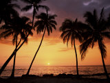 Sunset, Kohala Coast, Island of Hawaii, Hawaiian Islands, USA Photographic Print
