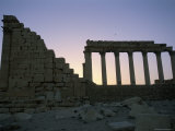 Ruins at Sunset, Archaeological Site, Jerash, Jordan, Middle East Photographic Print by Alison Wright