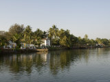 Upmarket Properties on Backwater Near Mobor, Goa, India Photographic Print by R H Productions 