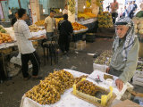Man Selling Dates in Downtown Vegetable Market, Amman, Jordan, Middle East Photographic Print by Alison Wright