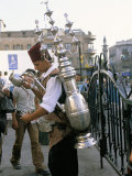 Tea Vendor at Souq Al-Hamidiyya, Old City's Main Covered Market, Damascus, Syria, Middle East Photographic Print by Alison Wright