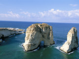 Rock Arches, Beirut, Lebanon, Mediterranean Sea, Middle East Photographie par Alison Wright