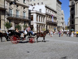 Street Scene with Horse and Carriage, Havana, Cuba, West Indies, Central America Photographic Print by R H Productions 