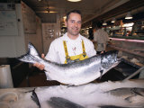 Selling Fish at Granville Island Public Market, Vancouver, British Columbia, Canada Photographic Print by Alison Wright