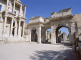 Reconstructed Library of Celsus, Archaeological Site, Ephesus, Anatolia, Turkey Photographie par R H Productions 