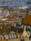 View Over Bratislava to the River Danube, Slovakia Photographic Print by Upperhall 