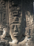 Close-Up of Stele E, Mayan Ruins, Quirigua, Unesco World Heritage Site, Guatemala, Central America Photographic Print by Upperhall 