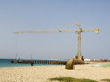 New Pier Under Construction, Santa Maria, Sal (Salt), Cape Verde Islands, Africa Lámina fotográfica por R H Productions