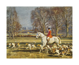 A November Morning Premium Giclee Print by Sir Alfred Munnings