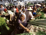 Vegetable Seller, Osh Bazaar, Bishkek, Kyrgyzstan, Central Asia Photographic Print by Upperhall 