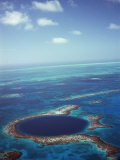 Blue Hole, Lighthouse Reef, Belize, Central America Photographic Print by Upperhall 