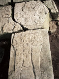Stela 1, Dating from 741Ad, with Sides Cut by Looters, Aguateca, Peten, Guatemala, Central America Photographic Print by Upperhall 