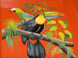 The Crafts Town of Sarchi Famous for Its Decorative Painting and Ox Carts, Costa Rica Fotografie-Druck von R H Productions 