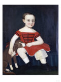 Portrait of a Boy in a Red Dress Giclee Print by Edward S. Curtis