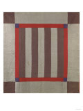 A Bars Pattern Coverlet, Lancaster County, Pennsylvania, Pieced and Quilted Wool, 1900-1910 Giclee Print