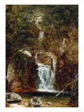 Cascade Near Lake George Giclee-trykk av Robert Blum