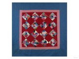An Amish Crazy Quilt Pattern Coverlet. 'K.F.', Lancaster County, Pennsylvania, 1922 Giclee Print