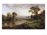Riverscape, Early Autumn, 1888 Giclee Print by Thomas Birch