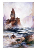 Tower Falls and Sulfur Rock, Yellowstone reproduction procédé giclée par Soren Emil Carlsen