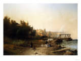Niagara from the Museum, the Brink of the Horseshoe, 1872 Giclee Print by Robert Blum