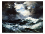 Moonlit Shipwreck at Sea Thomas Moran (1837-1926), 1901 Giclée-Druck von Thomas Moran