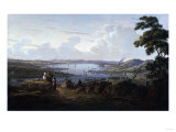 View of Dunbarton and the River Clyde, 1817 Giclee-trykk av Thomas Birch View of Dunbarton and the River Clyde, 1817 Giclee-trykk av Thomas Birch
